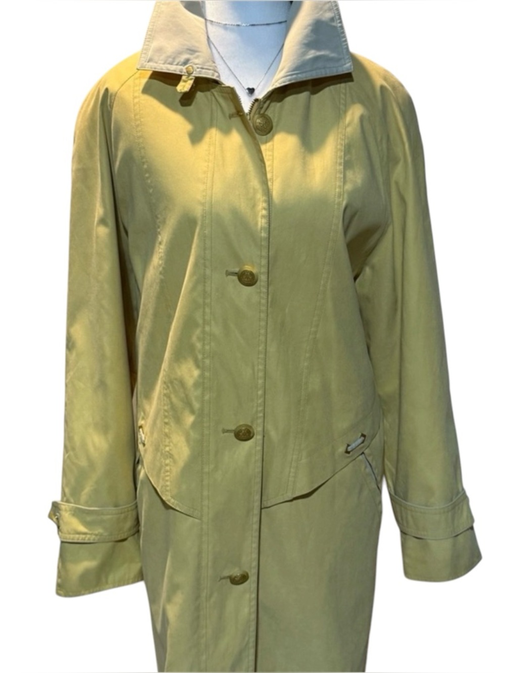 Marcona trench coat midi. Size 40. Yellow P-P19 L 34